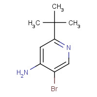 1352329-34-0 5-bromo-2-tert-butylpyridin-4-amine chemical structure