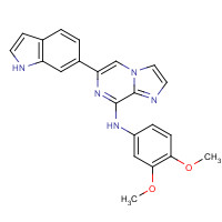 1229207-02-6 N-(3,4-dimethoxyphenyl)-6-(1H-indol-6-yl)imidazo[1,2-a]pyrazin-8-amine chemical structure