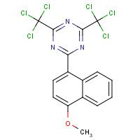 69432-40-2 2-(4-methoxynaphthalen-1-yl)-4,6-bis(trichloromethyl)-1,3,5-triazine chemical structure