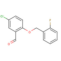 590360-21-7 5-chloro-2-[(2-fluorophenyl)methoxy]benzaldehyde chemical structure