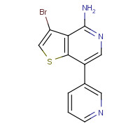 832696-86-3 3-bromo-7-pyridin-3-ylthieno[3,2-c]pyridin-4-amine chemical structure