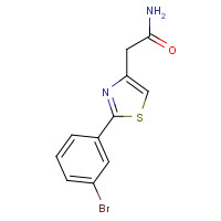 78742-96-8 2-[2-(3-bromophenyl)-1,3-thiazol-4-yl]acetamide chemical structure