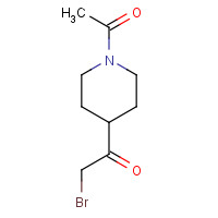 162368-02-7 1-(1-acetylpiperidin-4-yl)-2-bromoethanone chemical structure