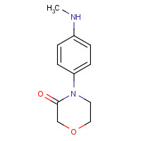 1224684-98-3 4-[4-(methylamino)phenyl]morpholin-3-one chemical structure