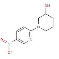 88374-36-1 1-(5-nitropyridin-2-yl)piperidin-3-ol chemical structure