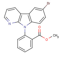 1309460-69-2 methyl 2-(6-bromopyrido[2,3-b]indol-9-yl)benzoate chemical structure
