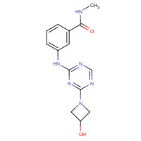 1332300-46-5 3-[[4-(3-hydroxyazetidin-1-yl)-1,3,5-triazin-2-yl]amino]-N-methylbenzamide chemical structure