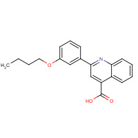 350997-43-2 2-(3-butoxyphenyl)quinoline-4-carboxylic acid chemical structure