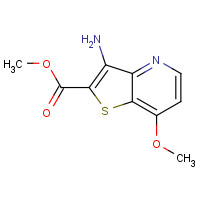 181283-68-1 methyl 3-amino-7-methoxythieno[3,2-b]pyridine-2-carboxylate chemical structure
