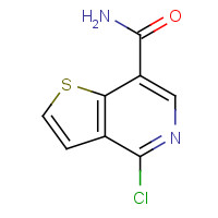 55040-49-8 4-chlorothieno[3,2-c]pyridine-7-carboxamide chemical structure