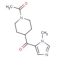 1599529-40-4 1-[4-(3-methylimidazole-4-carbonyl)piperidin-1-yl]ethanone chemical structure