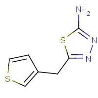 400740-51-4 5-(thiophen-3-ylmethyl)-1,3,4-thiadiazol-2-amine chemical structure