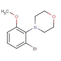 1444746-97-7 4-(2-bromo-6-methoxyphenyl)morpholine chemical structure