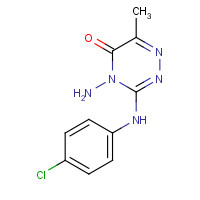 22285-10-5 4-amino-3-(4-chloroanilino)-6-methyl-1,2,4-triazin-5-one chemical structure