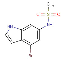 1198438-08-2 N-(4-bromo-1H-indol-6-yl)methanesulfonamide chemical structure