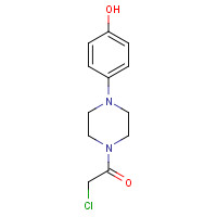75049-21-7 2-chloro-1-[4-(4-hydroxyphenyl)piperazin-1-yl]ethanone chemical structure