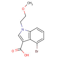 1313043-11-6 4-bromo-1-(2-methoxyethyl)indole-3-carboxylic acid chemical structure