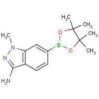 1187968-53-1 1-methyl-6-(4,4,5,5-tetramethyl-1,3,2-dioxaborolan-2-yl)indazol-3-amine chemical structure