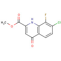 1150164-88-7 methyl 7-chloro-8-fluoro-4-oxo-1H-quinoline-2-carboxylate chemical structure