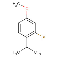 1262414-96-9 2-fluoro-4-methoxy-1-propan-2-ylbenzene chemical structure