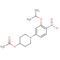 1462950-76-0 [1-(4-nitro-3-propan-2-yloxyphenyl)piperidin-4-yl] acetate chemical structure