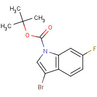 1314406-46-6 tert-butyl 3-bromo-6-fluoroindole-1-carboxylate chemical structure