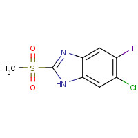 1219741-19-1 6-chloro-5-iodo-2-methylsulfonyl-1H-benzimidazole chemical structure
