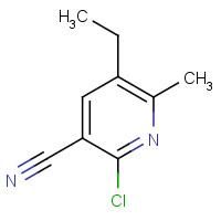 139393-89-8 2-chloro-5-ethyl-6-methylpyridine-3-carbonitrile chemical structure