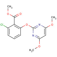 113763-47-6 methyl 2-chloro-6-(4,6-dimethoxypyrimidin-2-yl)oxybenzoate chemical structure