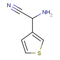 113100-57-5 2-amino-2-thiophen-3-ylacetonitrile chemical structure