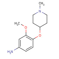 515141-46-5 3-methoxy-4-(1-methylpiperidin-4-yl)oxyaniline chemical structure