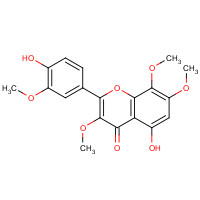 571-71-1 5-hydroxy-2-(4-hydroxy-3-methoxyphenyl)-3,7,8-trimethoxychromen-4-one chemical structure