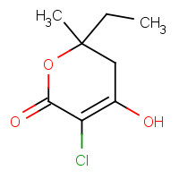 749933-18-4 5-chloro-2-ethyl-4-hydroxy-2-methyl-3H-pyran-6-one chemical structure