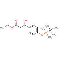 221079-70-5 ethyl 3-[4-[tert-butyl(dimethyl)silyl]oxyphenyl]-3-hydroxypropanoate chemical structure