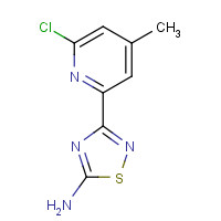 1179361-95-5 3-(6-chloro-4-methylpyridin-2-yl)-1,2,4-thiadiazol-5-amine chemical structure