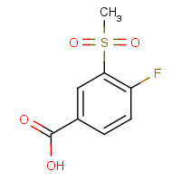 158608-00-5 4-fluoro-3-methylsulfonylbenzoic acid chemical structure