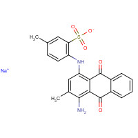 4403-89-8 sodium;2-[(4-amino-3-methyl-9,10-dioxoanthracen-1-yl)amino]-5-methylbenzenesulfonate chemical structure