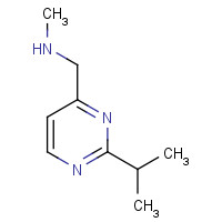 921074-88-6 N-methyl-1-(2-propan-2-ylpyrimidin-4-yl)methanamine chemical structure