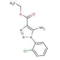 106748-15-6 ethyl 5-amino-1-(2-chlorophenyl)triazole-4-carboxylate chemical structure