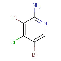 1242329-23-2 3,5-dibromo-4-chloropyridin-2-amine chemical structure