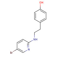 596116-63-1 4-[2-[(5-bromopyridin-2-yl)amino]ethyl]phenol chemical structure