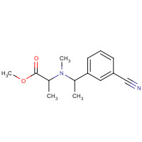 1355158-78-9 methyl 2-[1-(3-cyanophenyl)ethyl-methylamino]propanoate chemical structure