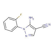 135108-48-4 5-amino-1-(2-fluorophenyl)pyrazole-4-carbonitrile chemical structure