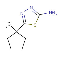 1032464-26-8 5-(1-methylcyclopentyl)-1,3,4-thiadiazol-2-amine chemical structure