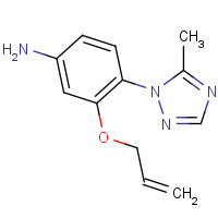 1356009-08-9 4-(5-methyl-1,2,4-triazol-1-yl)-3-prop-2-enoxyaniline chemical structure