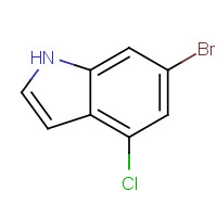 885519-01-7 6-bromo-4-chloro-1H-indole chemical structure