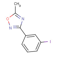 180530-09-0 3-(3-iodophenyl)-5-methyl-1,2,4-oxadiazole chemical structure