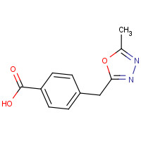 936755-37-2 4-[(5-methyl-1,3,4-oxadiazol-2-yl)methyl]benzoic acid chemical structure