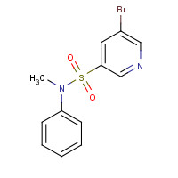 1086065-39-5 5-bromo-N-methyl-N-phenylpyridine-3-sulfonamide chemical structure