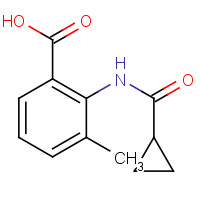 926249-10-7 2-(cyclopropanecarbonylamino)-3-methylbenzoic acid chemical structure